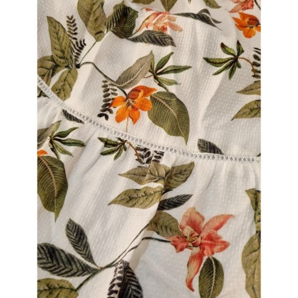 JEANSWEST Ellen Ladder Trim White Botanical Midi Skirt -  BNWT - Picture 10 of 10